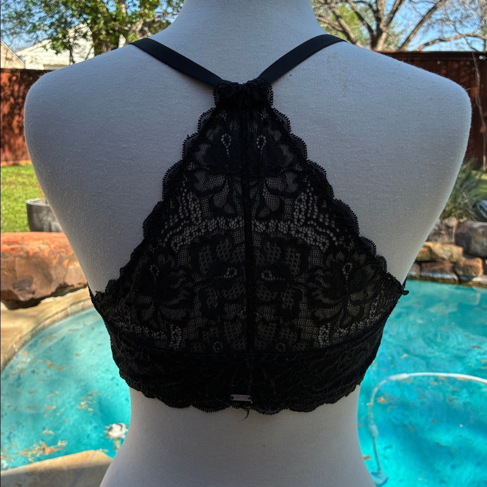 PINK Victoria's Secret Black Lace Push-Up Bra 36DD - Picture 7 of 9